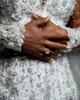 Arabic Aso Ebi Plus Size Sparkly White Mermaid Wedding Dresses with Beaded Sequins Ruffle Long Train Long Sleeve Luxury Bridal Gowns Robe De Mariee