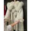 羊毛韓国の男の子と女の子コート2024年春春、新しいシングルコートチルドレン服毛皮の襟シンプル240123