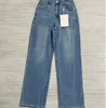 Pantalons de créateurs femmes Jeans Channel pantalons en denim brodés de luxe jeans slim fit mode décontracté pantalon en jean jambe droite