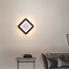 Wall Lamp Simple Led Lamps Hollow Geometric Round Square Interior Sconces Bedroom Bedside Sofa Background Modern Luminary