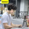 헤드셋 Baseus D02 Pro 무선 Bluetooth 헤드폰 Hifi 스테레오 이어폰 접이식 스포츠 헤드셋 오디오 케이블을위한 접근 가능한 스포츠 헤드셋 J240123