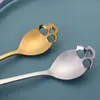 Dessertskedar Skull Design Creative Stirring Spoon High Quality 304 Rostfritt stål Tabeller TEA SUCHOFE NOMETY MHY022