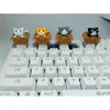 Tastiere 1PC PBT personalizzato Cartoon Anime Cat Keycap Fondo retroilluminato Keycaps Profilo OEM per tastiera meccanica fai da te Regali per bambini YQ240123