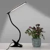 Lampy biurkowe lampy biurkowe Książka sypialnia światło USB Ładowanie klipsy stołowe Elastyczne wężowe światło nocne składane lampa czytania do podróży YQ240123