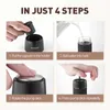 Coffee Makers New Portable Manual Coffee Machine Household Small Capsule Coffee Machine Hand-pressed Espresso Coffee Powder Extraction Machine YQ240122