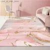 Carpet Modern Nordic Large Carpet Living Room 3D Print Gold Pink Colorful Abstract for Kitchen Bedroom Area Rug Home Decor Mat Tapis Q240123