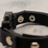 Pulseiras pretas alyx fivela pulseira masculina mulher 1:1 melhor qualidade couro de vaca 1017 alyx 9sm pulseiras clássico botão de metal de imprensa