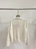 Moda clássico na moda designer de luxo pano primavera novo frisado strass casual carta zíper malha cardigan camisola casaco mulher m5