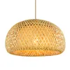 Pendant Lamps Bamboo Rattan Lampshade Vintage Shades Bedroom Supply For Table Ceiling Wall Replacement Indoor Light Cover