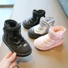 Сапоги для девочек и мальчиков, зимняя мода 2024, детская обувь, универсальная детская спортивная обувь принцессы на теплом плюшевом меху