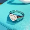 Heart Ring Tasarımcı Takı Yüzük Kadınlar için T tasarımcısı New York Kalp Yüzüklerine Dönüş Kadınlar Erkek Band Gümüş Gümüş Gül Renkli Hediye Goth Mücevherat Aşk 840g