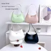 Saco de axilas bolsa feminina 2024 novo high-end e moda vintage crescente lua vara saco, bolsa de ombro único bolsas