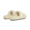 Pantofole scivolate femminili di alta qualità peluche scarpe designer di lana cursori inverno pelliccia inverno mulo mocale