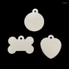Dog Tag Bone Round Heart Blank Sublimation Cat For Pets Double-sides Heat Transfer Printable DYE Id