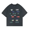 Mode-T-Shirt, neue Herren-Damen-Sommer-Tops, T-Shirt, Rundhalsausschnitt, kurze Ärmel, Baumwolle, Tops, T-Shirt, Sport, Buchstabe, geometrisch bedruckte Kleidung, Hip-Hop-Freizeitkleidung, Größe S-L