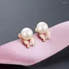 Boucles d'oreilles en argent pur S925, petites perles fraîches incrustées, crochet d'oreille, vente en gros pour femmes, LB128