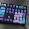 Tastiere Tastiere Gmk Vaporwave Large Set Cherry Profile Pbt Keycap Dye-Sub Copritasti con personalità personalizzata inglese per tastiera meccanica 61/64/68/75 YQ240123