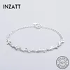 Bangles INZATT Trendy Real 925 Sterling Silver Plant tree Bracelet Chain For Women Geometric Lady Summer Metal Chain Jewelry Party Gift