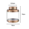 Storage Bottles Stainless Steel Sealed Creative Tea Packaging Gift Box Jar Flower Green Kitchen Canister For Pasta Rice Dry Goods