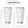 Tumblers The Nutcracker Watercolor Tumbler Vacuum Insulated Artistic Ballet Ballerina Coffee Cups Flask School Mug Water Bottle