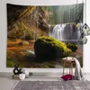 Gobeliny górskie i płynące woda koncepcja koncepcji gobelinu Waterfall Wall Art Pokój Osobowość Dekoracja Homel240123