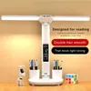 Desk Lamps LED Desk Lamp USB Dimmable Touch Foldable Table Lamp With Calendar Temperature Clock Night Light for Study Reading Lamp YQ240123