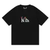 Designer Fashion casual Kith klassieke zomer berkappelbloem serif hoge kwaliteit dubbel garen katoenen T-shirt met korte mouwen voor mannen en vrouwen