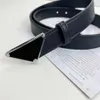 classic Luxury designers belt Solid color triangle Simplicity belts man women Pin needle Buckle belt Width 3 cm size 105-125cm Fas231L