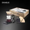 Mills Swabue Pour Over Coffee Sets Filter Papesr Dripper Glasse Pots 500ml Services Scale Manual Grinder Cafe Maker 4/5 Sets