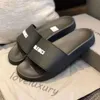 Designer-Slides, Sommersandalen, Herren-Hausschuhe, blühende Blumen, Druck, Leder, Netz, schwarze Schuhe, modische Luxus-Damen-Strand-Sneakers