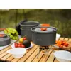 Camp Kitchen Collection Widesea Camping Vajilla Juego de utensilios de cocina al aire libre Ollas Platos turísticos Bowler Equipo de cocina Utensilios de equipo YQ240123