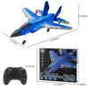 RC Plane F35 2.4G 2CH Airplan med LED -lampor Fixat vinge Epp Foam Flying Model Glider Toys Children Toys Gifts 240118