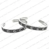 Top Quality Women Opening Bracelets Vintage Interlocking Letter Bangle for Gift Ladies Designer Bracelet with Box