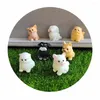 Bouteilles assorties en résine, Mini Figurines de chiens de dessin animé réalistes, ornements pour jardin féerique, paysage, accessoires de décoration pour la maison