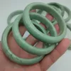 Bracelet en Jade 100% naturel, bijoux asiatiques, intérieur 61.50mm-62.50mm, vente en gros, 10 pièces