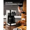 Macchina per il caffè Macchina per caffè SHARDOR Macchina per caffè programmabile da 10 tazze con timer Caffettiera a goccia con spegnimento automatico Ideale per l'home office YQ240122