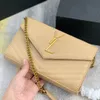 Designer-Tasche, Schultertaschen, luxuriöse Handtaschen, Damenmode, Kaviar-Brötchen mit goldener Kette, Brötchen-Umhängetasche, Handtasche, schwarze Tragetaschen, Geldbörse, Umschlagtasche, klassischer Flip