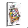 Peintures Street Iti Toile Peinture par bouteille Basketball Football Affiches et impressions Art Mur pour la maison Salon Bar Décor No Drop D Dhehf