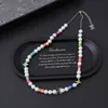 Colorful flowers MNG PEARLS PART chain necklace