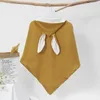 Coperte Asciugamani da bagno con cappuccio in cotone per bambini Orecchie Asciugamano di stoffa Mantello Accappatoio da spiaggia Coperta morbida per neonati Nati 75 cm