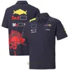 Herr- och kvinnors nya T-shirts Formel One F1 Polo Clothing Top RB Apparel Fans Extreme Sports Fans andas andas överdimensionerade korta ärm Js1h