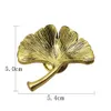 New Furniture Drawer Handle Cabinet Handles Ginkgo Leaf Cabinet Pulls Furniture Knobs Zinc Alloy Cupboard Wardrobe Door Hardware