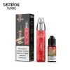 Original Tastefog Turbo Vape Pen Shisha Vaporisateur 2 ml Pod rechargeable avec une bouteille de 10 ml E-liquide 12 saveurs Livraison rapide