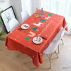 Tischdecke, nordische Neujahrsgeschenk-Weihnachtsserie, wasserdichte Netz-rote Tischdecke, rechteckige Tischdecke, Couchtisch, Tischdecke, Tapete