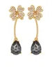 Farfetch Oscar boucles d'oreilles trèfle à quatre feuilles logo de marque de créateur de bijoux de luxe avec boîte boucles d'oreilles plaquées or K cuivre créateur pour femmes cadeaux