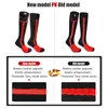 Zima ogrzewana sceniczna akumulator śniegowa Kobiety Kobiety Electric Heating Socks Sports Man z cieplejszą stopą 240123