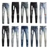 Lila jeans denim byxor mens jeans designer purplar jean män svarta byxor hög kvalitet rak retro streetwear casual tröja designers joggar byxor