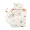 Couvertures 90x90cm Swaddles Couverture Born Douche Wrap Tissu Sac de sommeil pour bébés Garçons Filles Poussette Berceau Literie Dropship