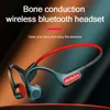 Headsets 5PCS Lenovo X4 / X3pro Bone Conduction Original Bluetooth Headphones X3 Air Conduct Wireless Earphone With Mic Sports Headset J240123