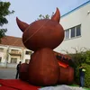 wholesale 8m 26ft high Halloween Inflatable cat Blow Up Ghost on Pumpkin with Light Scary Halloweens Outdoor Decorations